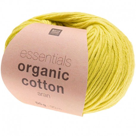 Coton Bio à Tricoter Rico ,Essential Organic Cotton, col. Pistache 015