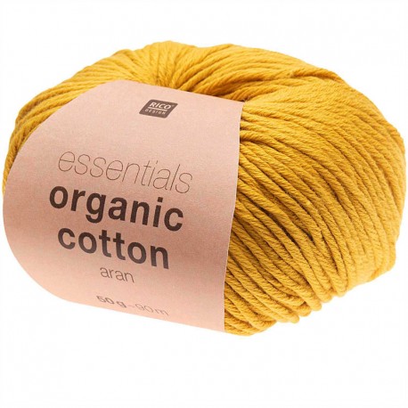 Rico Bio Knitting Cotton ,Essential Organic Cotton, col. Mustard 004