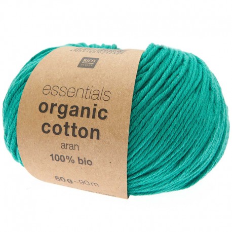 Coton Bio à Tricoter Rico ,Essential Organic Cotton, col. Aqua 030