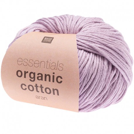 Rico Bio Knitting Cotton ,Essential Organic Cotton, col. Pale Lilac 008