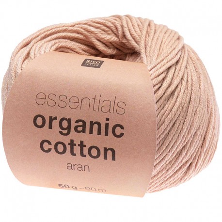 Coton Bio à Tricoter Rico ,Essential Organic Cotton, col. Poudre 005