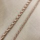 Two-Colored Braided Cord Samarcande, col. Natural/ Copper