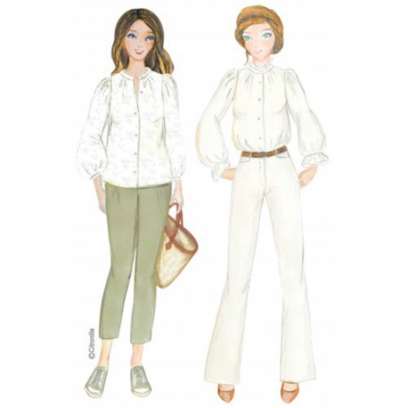 Citronille Sewing Pattern 230ter, Blouse Sybille Sizes 36 to 46