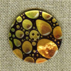 Printed mother-of-pearl button Bubbles