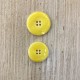 Enamelled Mother of Pearl Button Miami, col. Mimosa