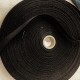 Natural Linen Taffetas Ribbon, col. Black