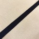 Ruban Taffetas en Lin Naturel, col. Noir