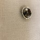 Bouton en Métal Gravé Egg, col. Argent