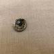 Engraved Metal Button Tokyo, col. Silver