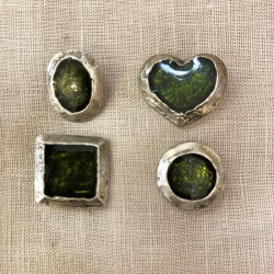 Bouton en Métal Jeux de Green, col. Vert Laurier