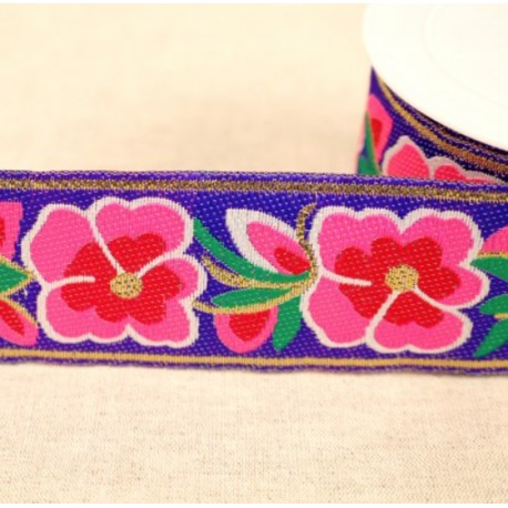 Ribbon Ribbon Pensée, col. Violet, Poppy, Pinky