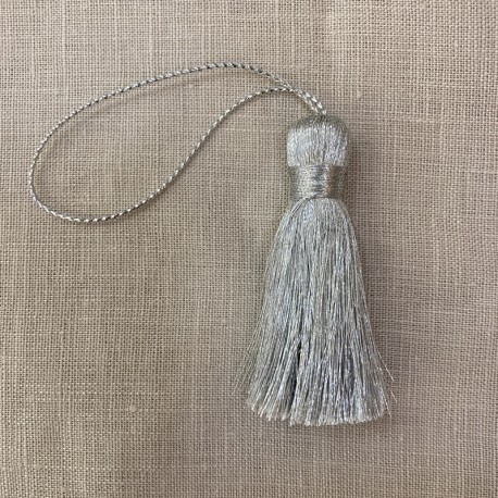 Tassel Pampille Color, col. Silver