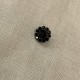Bouton Strass Bijoux Paquerette Noir