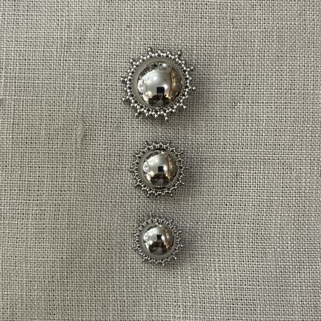 Bouton en Métal Astra, col. Argent