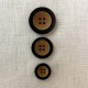 Bouton en Corne Effet Daim Bicolore