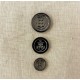 Metal Button Bon Vent, col. Mercury