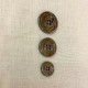 Metal Button Bon Vent, col. Mercury