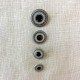 Metal Enameled Button Imperatrice, Col. Antik Silver/ Black
