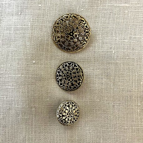 Metal Button Verone, col. Antik Gold