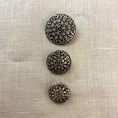 Metal Button Verone, col. Antik Silver