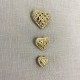 Metallized Heart Button Estée
