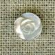Rose mother-of-pearl button, col. Ivory