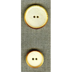 Thick bone button with thin rim