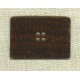 Bouton rectangle en polyester façon Ecailles.