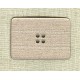 Bouton Rectangle en polyester Mordoré.