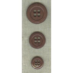 Brown polyester button