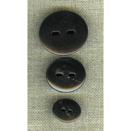 Polyester button marbled Toffee, col. Carbon