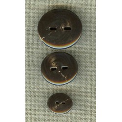 Polyester button marbled Toffee, col. Chocolate