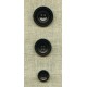 Bouton polyester epais piqué sellier, col. Nuit