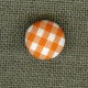 Button covered with Vichy Mandarin