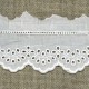 Ruban Broderie anglaise blanche Laura