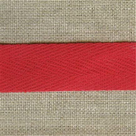 Cotton serge, col. Red 08