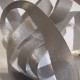 Iridescent taffeta ribbon, col. Seagull 21