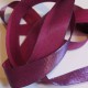 Iridescent taffeta ribbon, col. Eggplant 23