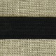 Linen Baptist ribbon, col. Liquorice
