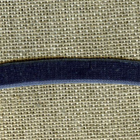 Velvet ribbon elastic, col. 398 Ink