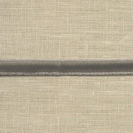 Mini velvet ribbon 5mm, col. Mid-grey 362
