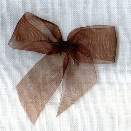 Organdie ribbon col. Chocolate 060