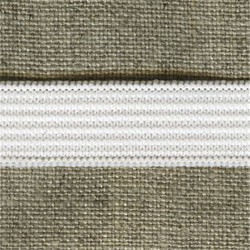 Elastique Plat en 13 largeurs, col. Blanc