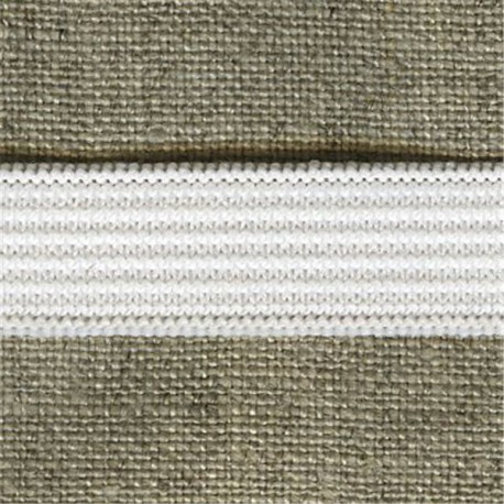 Elastique Plat en 13 largeurs, col. Blanc