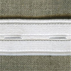 Elastique à Boutonnières, Blanc