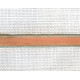 Abricot/Aqua narrow ribbon with contrasting edge