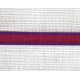 Cyclamen/Cardinal Purple narrow ribbon with contrasting edge