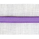 Wisteria/Purple narrow ribbon with contrasting edge