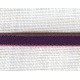 Dark plum/Pink narrow ribbon with contrasting edge
