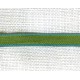 Olive/Lagoon narrow ribbon with contrasting edge